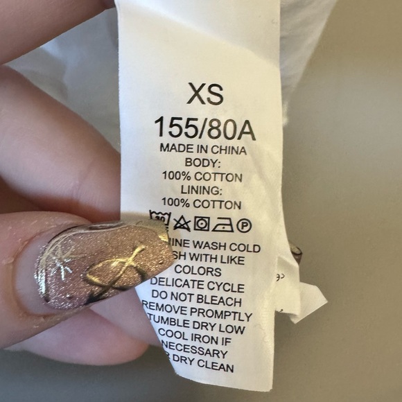 Kate Spade New York eyelet ruffle white sleeveless flutter sleeve top - Picture 8 of 8